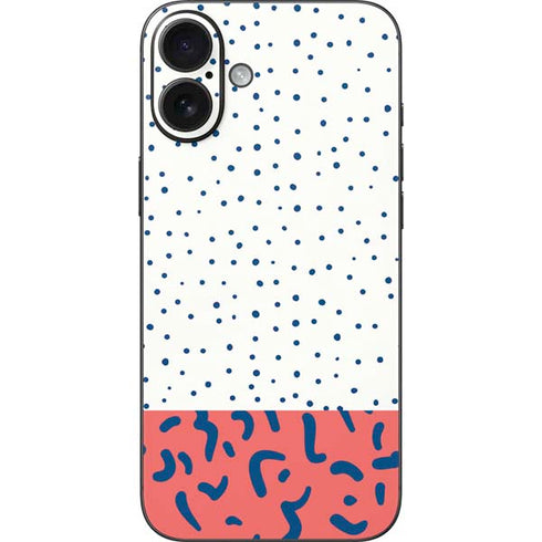 Polka Dot Split iPhone 16 Plus Skin