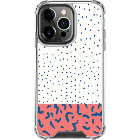 Polka Dot Split iPhone 16 Pro Clear Case