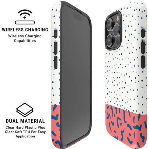Polka Dot Split iPhone 16 Pro Magsafe Impact Case