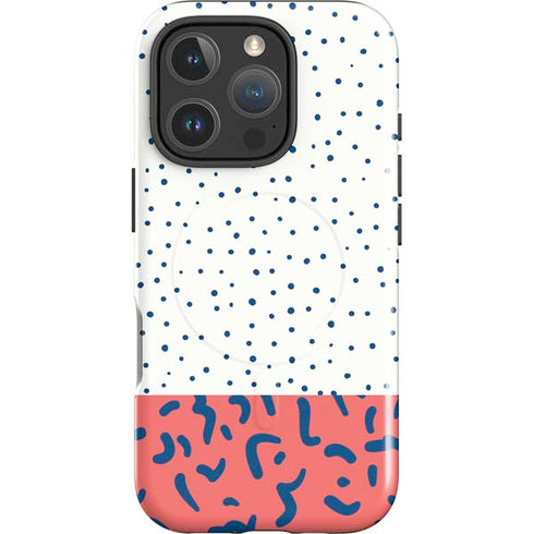 Polka Dot Split iPhone 16 Pro Max Magsafe Impact Case