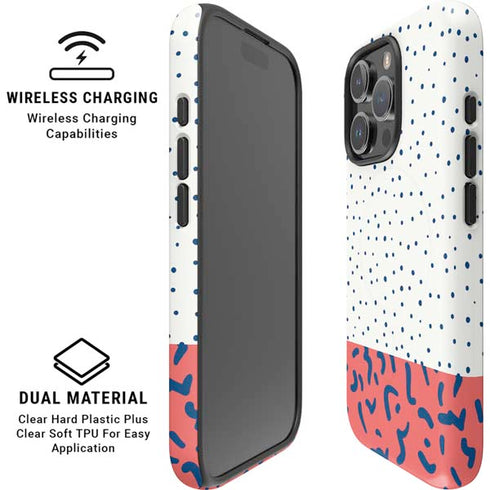 Polka Dot Split iPhone 16 Pro Max Magsafe Impact Case