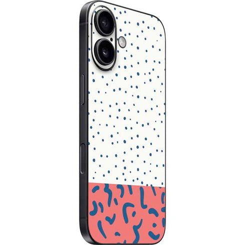 Polka Dot Split iPhone 16 Skin