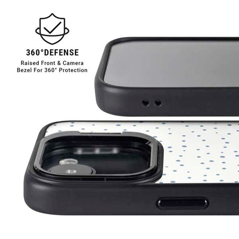 Polka Dot Split iPhone 16e Kickstand Case