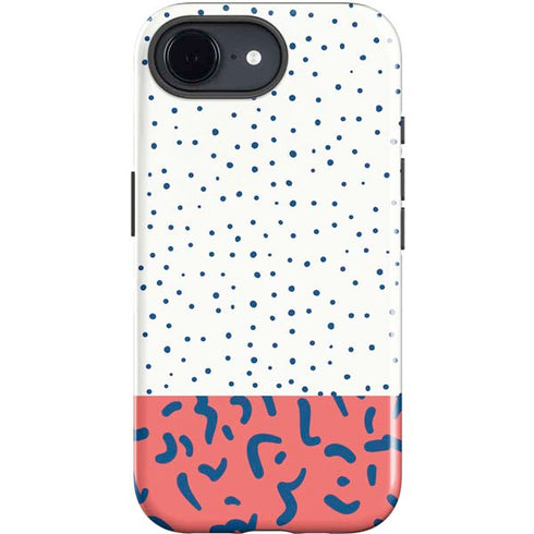 Polka Dot Split iPhone 16e Impact Case