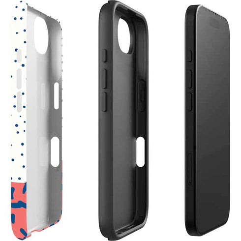 Polka Dot Split iPhone 16e Impact Case