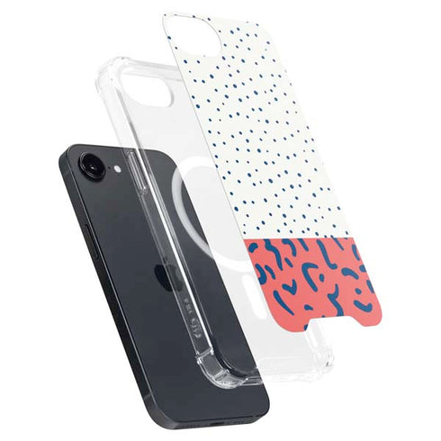 Polka Dot Split iPhone 16e MagSafe Case