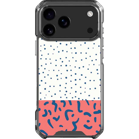 Polka Dot Split iPhone 18 Pro Max Clear Case