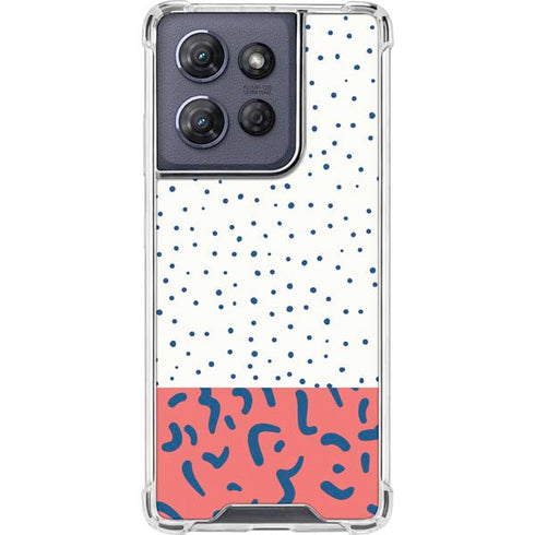 Polka Dot Split Moto G 5G (2025) Clear Case