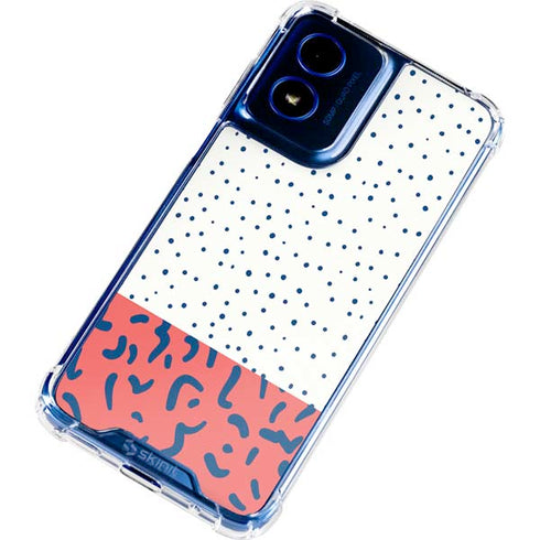 Polka Dot Split Moto G 5G (2024) Clear Case