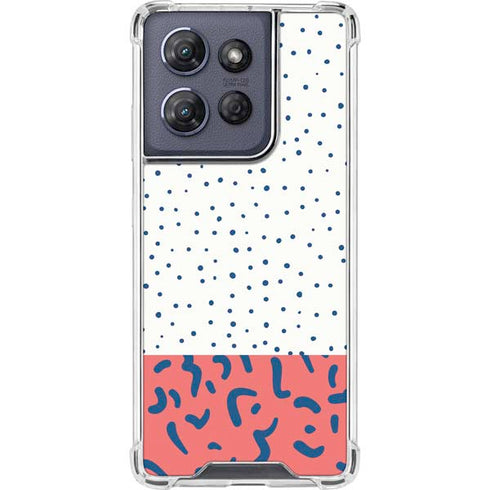 Polka Dot Split Moto G Power 5G (2025) Clear Case