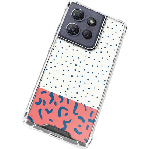 Polka Dot Split Moto G Stylus 5G (2025) Clear Case
