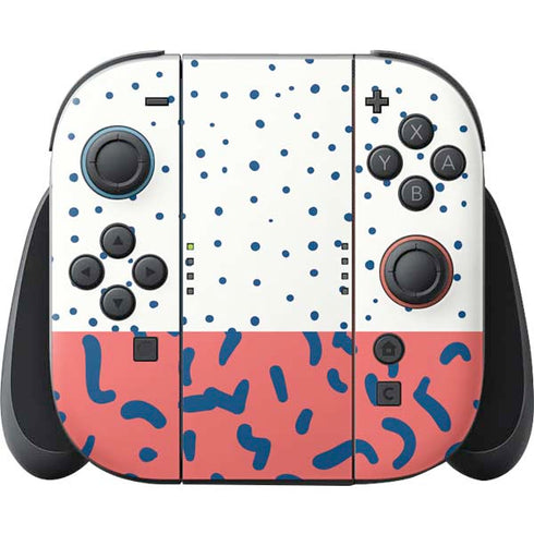 Polka Dot Split Nintendo Switch 2 (2025) Joy-Con Controller Skin