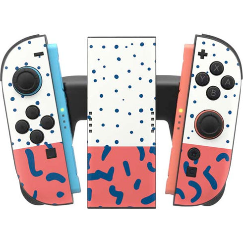 Polka Dot Split Nintendo Switch 2 (2025) Joy-Con Controller Skin