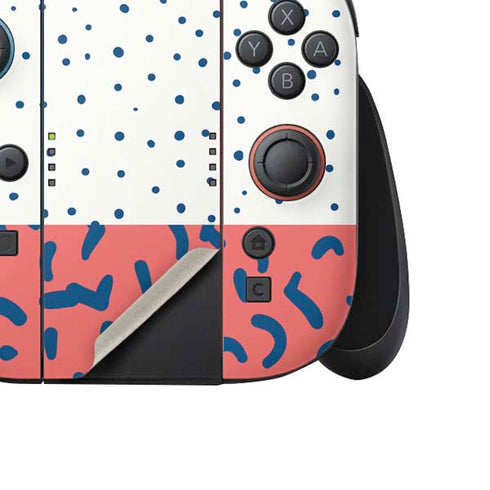Polka Dot Split Nintendo Switch 2 (2025) Joy-Con Controller Skin