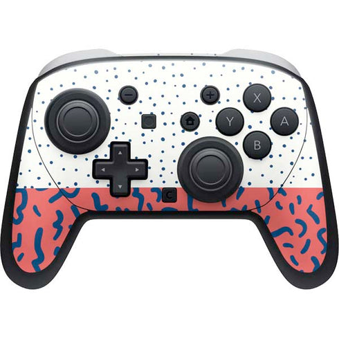 Polka Dot Split Nintendo Switch 2 (2025) Pro Controller Skin