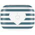 Polka Dots and Stripes Heart in Blue Amazon Echo Buds Skin