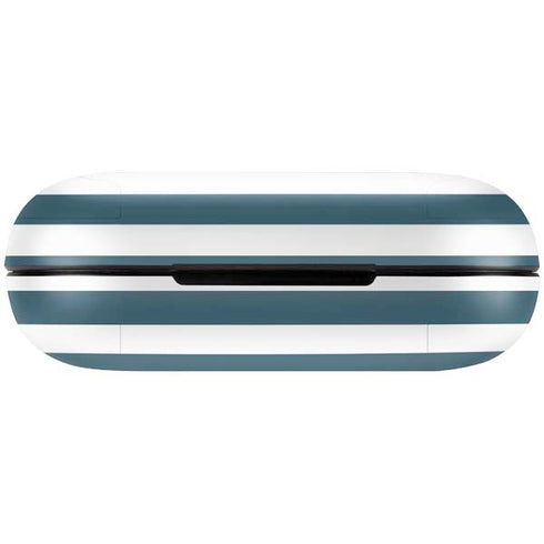Polka Dots and Stripes Heart in Blue Amazon Echo Buds Skin