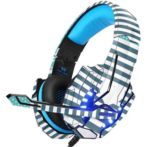 Polka Dots and Stripes Heart in Blue BENGOO G9000 Skin