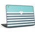 Polka Dots and Stripes Heart in Blue HP Chromebook Skin