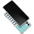 Polka Dots and Stripes Heart in Blue Gabb Phone 4 Clear Case