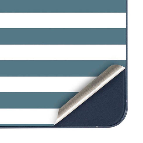 Polka Dots and Stripes Heart in Blue Galaxy A35 5G Skin