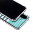 Polka Dots and Stripes Heart in Blue Galaxy A36 5G Clear Case