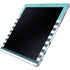 Polka Dots and Stripes Heart in Blue Galaxy Book 12in Skin