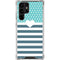 Polka Dots and Stripes Heart in Blue Galaxy S23 Ultra Clear Case