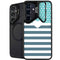 Polka Dots and Stripes Heart in Blue Galaxy S24 Plus Kickstand Case