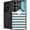 Polka Dots and Stripes Heart in Blue Galaxy S25 Ultra Kickstand Case