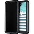Polka Dots and Stripes Heart in Blue Galaxy S24 Waterproof Case