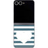 Polka Dots and Stripes Heart in Blue Galaxy Z Flip6 Skin