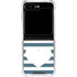 Polka Dots and Stripes Heart in Blue Galaxy Z Flip6 Clear Case