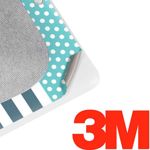 Polka Dots and Stripes Heart in Blue Google Home Hub Skin