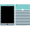 Polka Dots and Stripes Heart in Blue iPad Skins