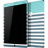 Polka Dots and Stripes Heart in Blue iPad Skins