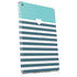 Polka Dots and Stripes Heart in Blue Apple iPad Skin