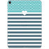 Polka Dots and Stripes Heart in Blue Apple iPad Pro Skin