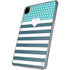 Polka Dots and Stripes Heart in Blue iPad Pro 11in (2024) Clear Case