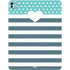 Polka Dots and Stripes Heart in Blue iPad Pro 13in M4 (2024) Skin