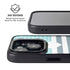 Polka Dots and Stripes Heart in Blue iPhone 15 Kickstand Case