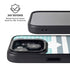 Polka Dots and Stripes Heart in Blue iPhone 15 Plus Kickstand Case