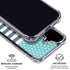 Polka Dots and Stripes Heart in Blue iPhone 16 Clear Case