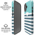 Polka Dots and Stripes Heart in Blue iPhone 16 Plus Magsafe Impact Case