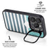 Polka Dots and Stripes Heart in Blue iPhone 16 Pro Max Kickstand Case