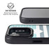 Polka Dots and Stripes Heart in Blue iPhone 16e Kickstand Case