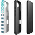 Polka Dots and Stripes Heart in Blue iPhone 16e Impact Case