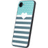 Polka Dots and Stripes Heart in Blue iPhone 16e Skin