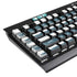 Polka Dots and Stripes Heart in Blue K95 RGB PLATINUM Mechanical Gaming Keyboard Skin