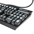Polka Dots and Stripes Heart in Blue K95 RGB PLATINUM Mechanical Gaming Keyboard Skin